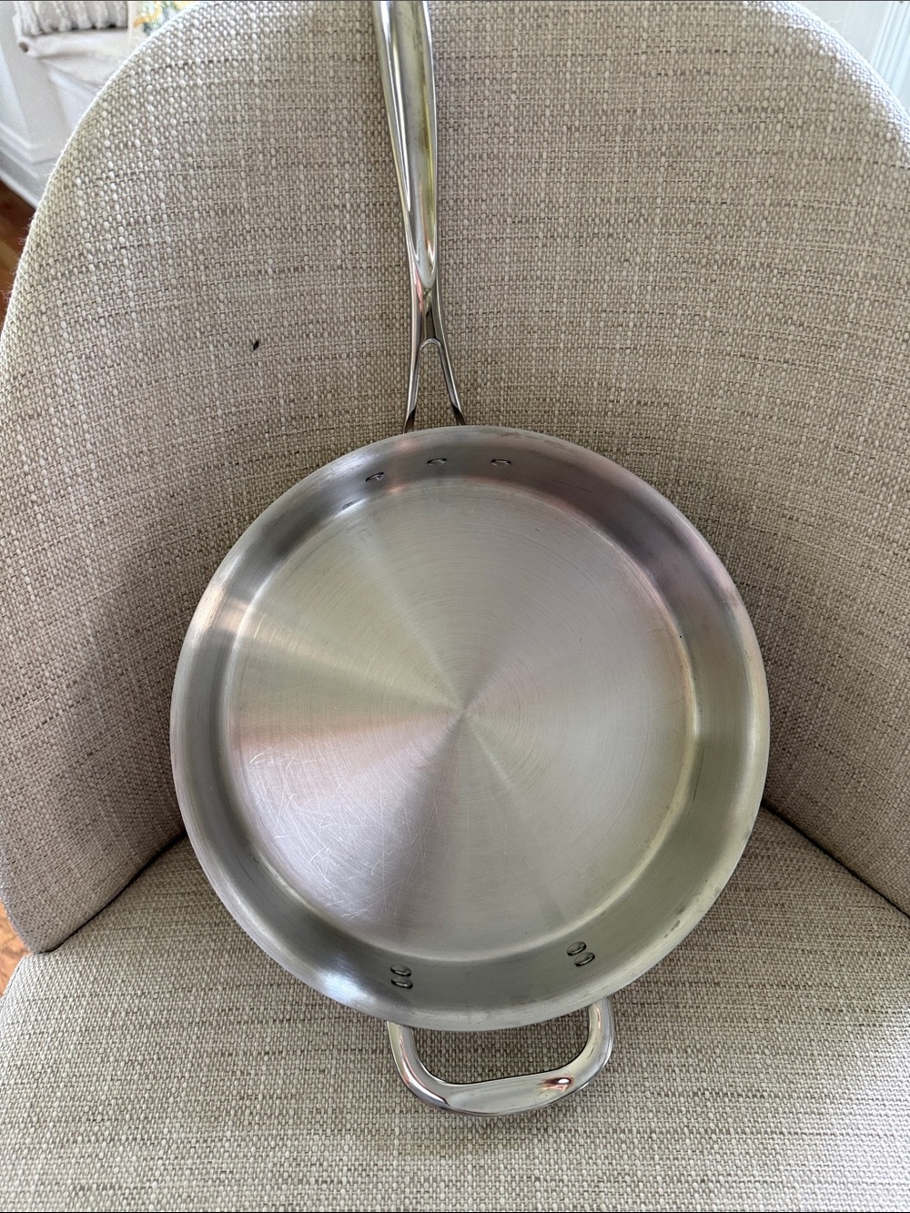 Calphalon Stainless Steel Frying Pan - Silver Finish 10” 3 qt
